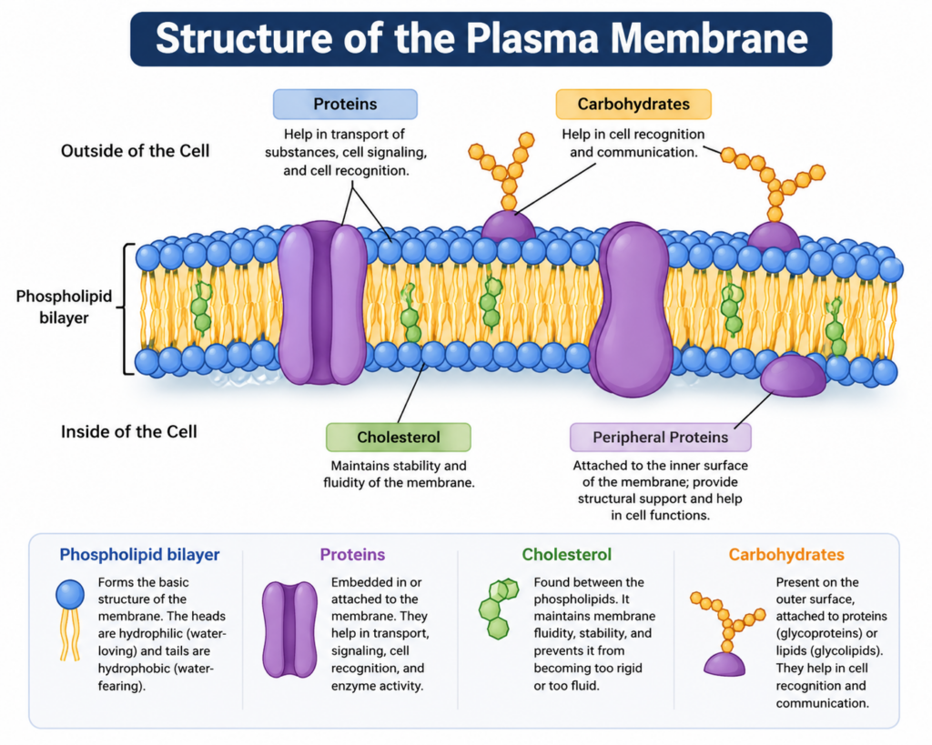 structure of plasma membrane
